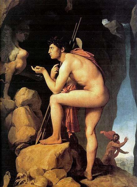 Jean Auguste Dominique Ingres Oedipus and the Sphinx Spain oil painting art